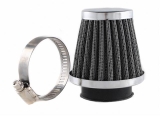 Moto Guzzi Einzelluftfilter konisch f. VHB 42mm T3 SP V7 m. verchromter Endkappe